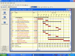 project schedule